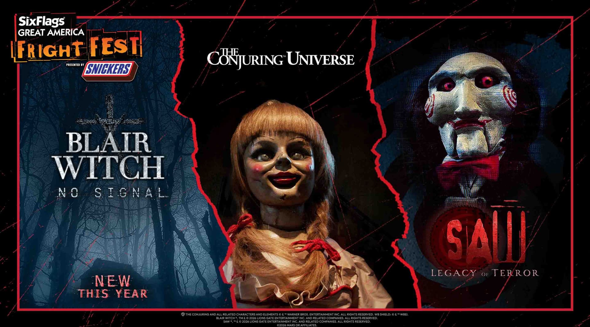 Six Flags Great America Celebrates 35 Years of Fright Fest With Five Haunted Mazes and the Return of Necropolis