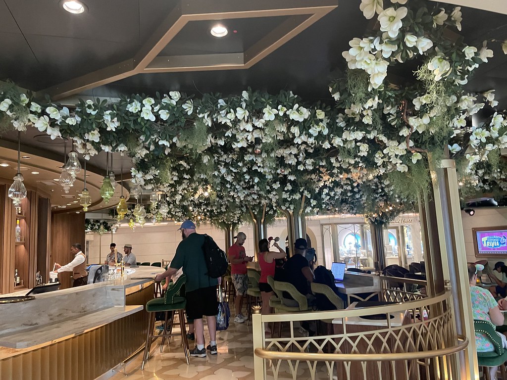 The Bayou lounge aboard Disney Wish