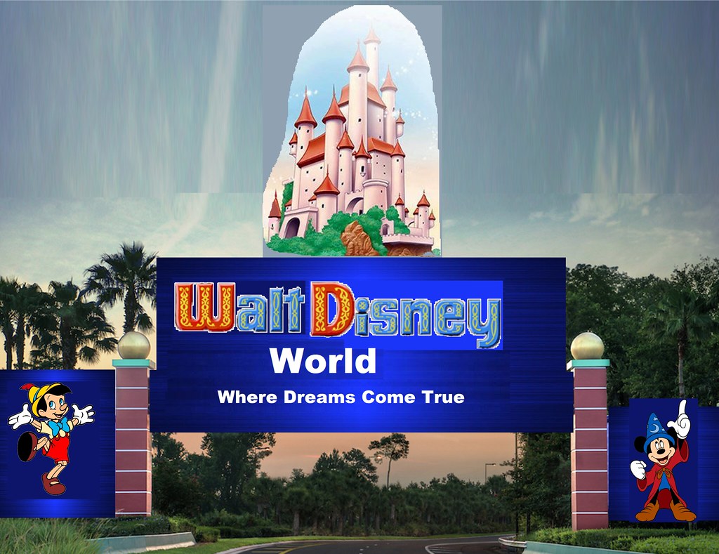 The Walt Disney World entrance sign