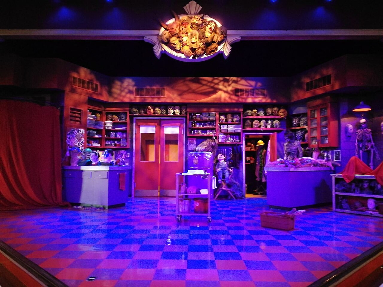 The stage of the original Horror Make-Up Show