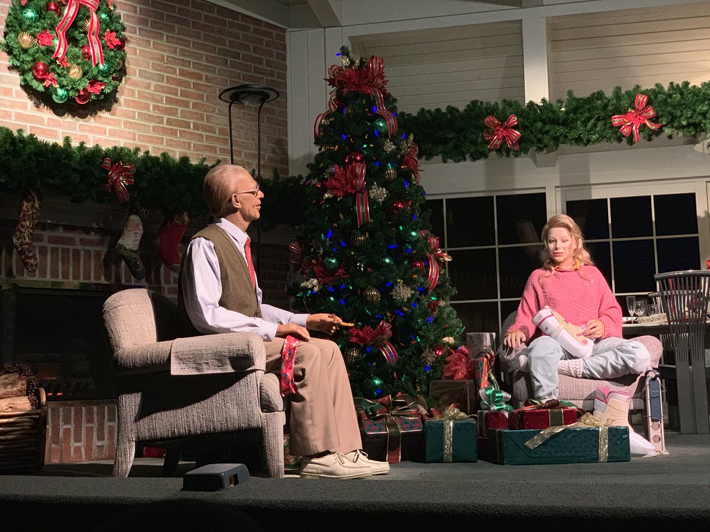 A holiday scene in Walt Disney's Carousel of Progress