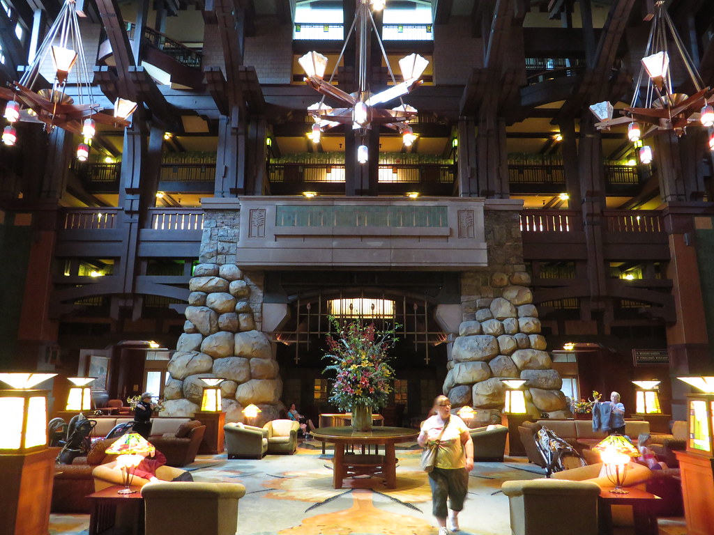 The lobby of Disney's Grand Californian Hotel & Spa