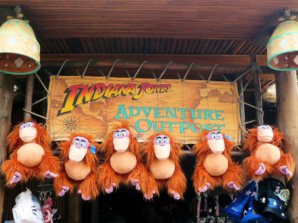 The Indiana Jones Adventure Outpost in Adventureland at Disneyland