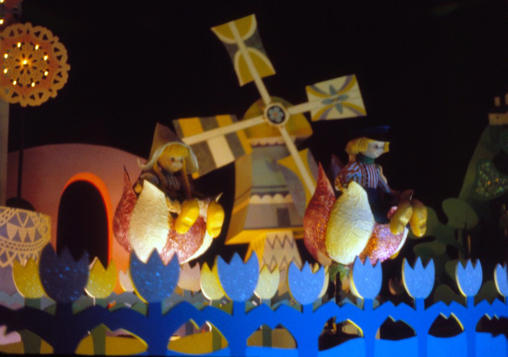 Inside it's a small world at Disneyland