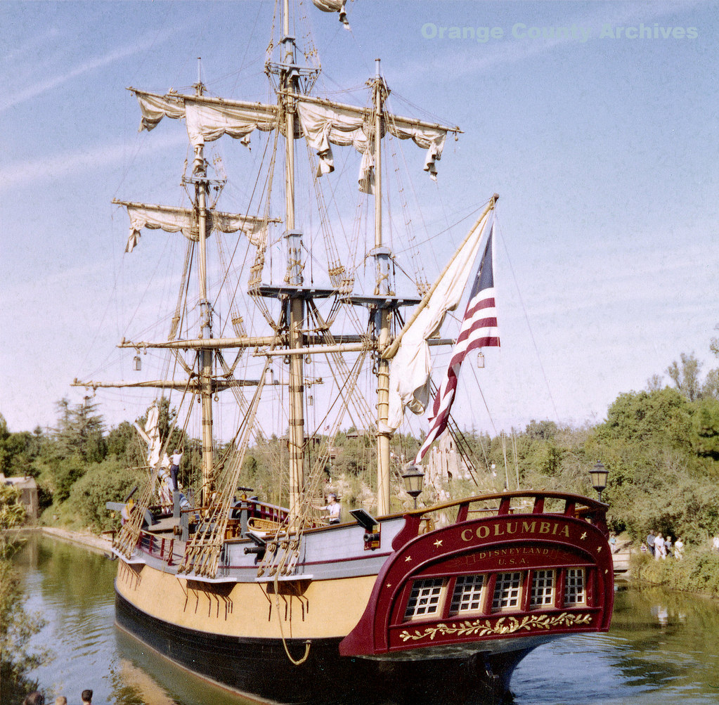 The Sailing Ship Columbia on the Rivers of America