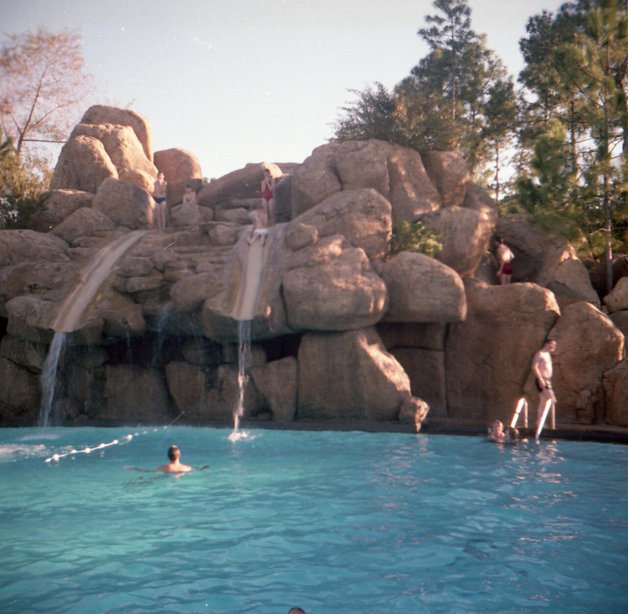 River Country in 1981. Walt Disney World’s first water park opened in 1976 and closed after the 2001 season.