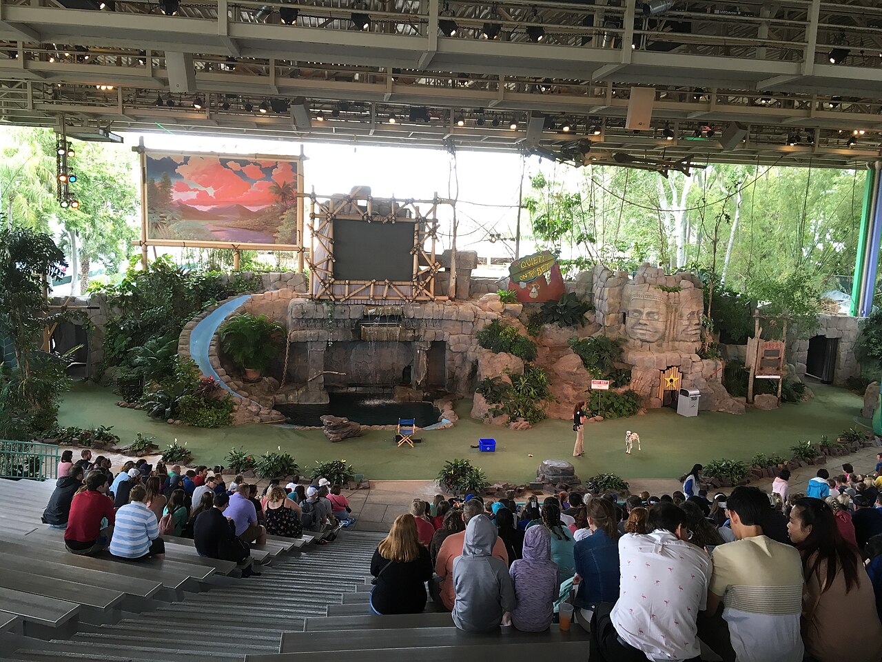 A performance of Animal Actors on Location at Universal Studios Florida in 2019.