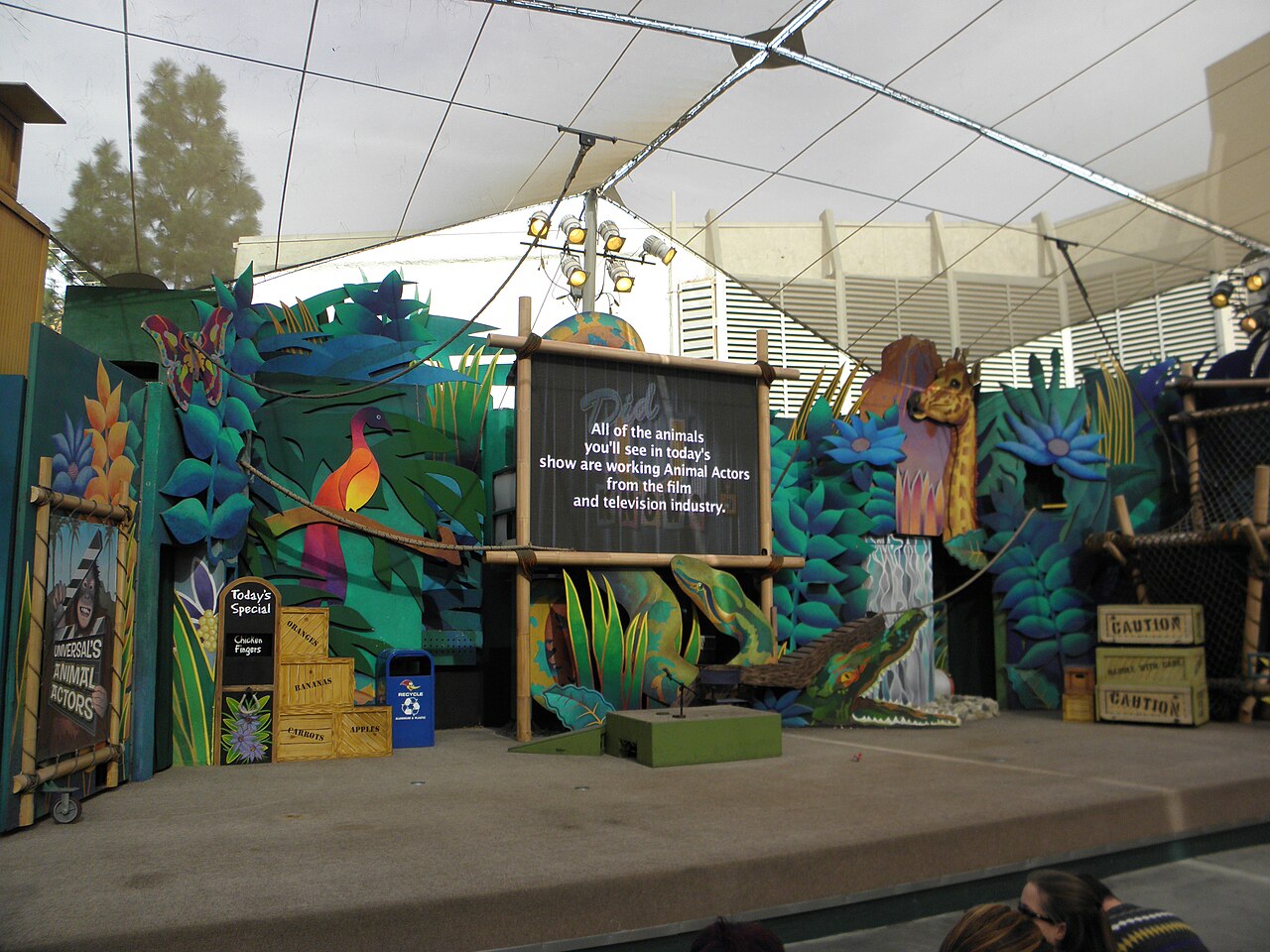 The stage of the Universal Studios Hollywood version of the show in 2010. It closed in January 2023.